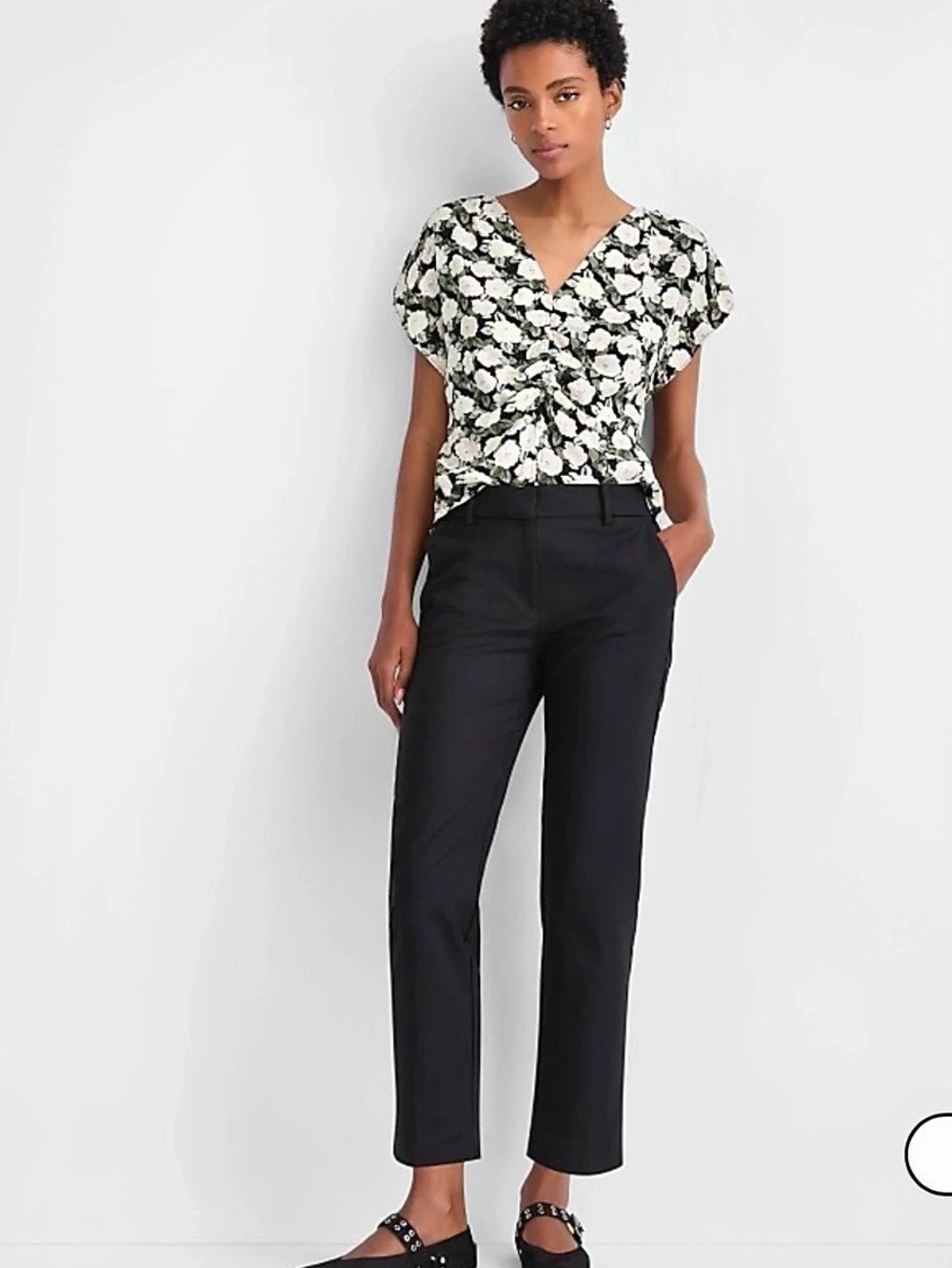 LOFT Petite Riviera Slim Pants in Black